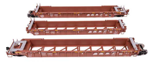 Walthers 910 - 55817 HO, 53' NSC Articulated 3 - Unit Well Car, BNSF 211509 - House of Trains