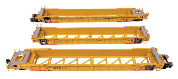 Walthers 910 - 55829 HO, 53' NSC Articulated 3 - Unit Well Car, DTTX 786942 - House of Trains