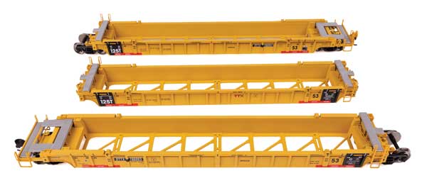 Walthers 910 - 55830 HO, 53' NSC Articulated 3 - Unit Well Car, DTTX 786993 - House of Trains