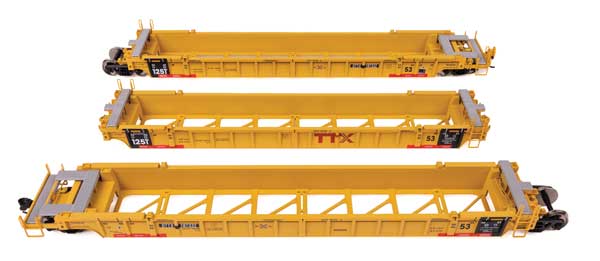 Walthers 910 - 55834 HO, 53' NSC Articulated 3 - Unit Well Car, DTTX 787332 - House of Trains