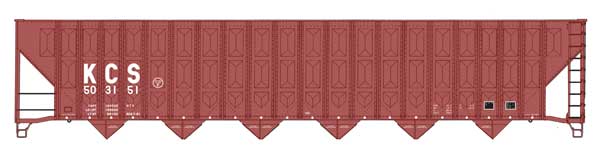 Walthers 910 - 56346 HO, 73' Wood Chip Hopper, KCS 503151 - House of Trains