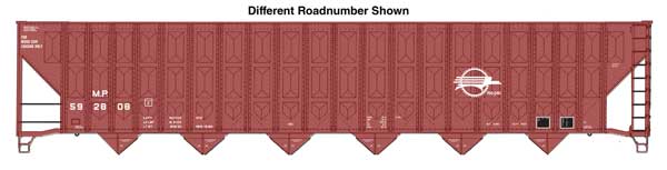 Walthers 910 - 56355 HO, 73' Wood Chip Hopper, MP, 592904 - House of Trains