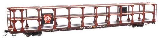 Walthers 910 - 8216 HO, 89' Tri - Level Open Auto Rack, PRR, 908177 - House of Trains