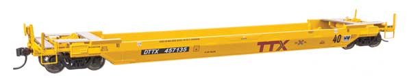 Walthers 920-109146 HO, Proto Gunderson Rebuilt AP 40' Well Car, TTX, Railbox, DTTX 457135 - House of Trains