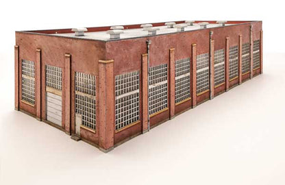 Walthers 933 - 2923 HO Cornerstone, 130' 2 - Stall Diesel Engine House - House of Trains