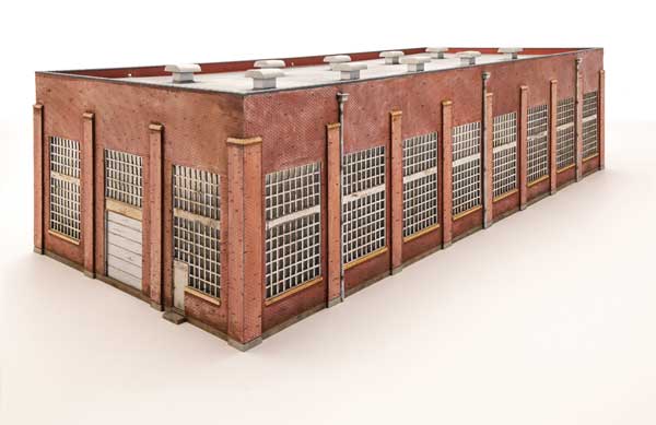 Walthers 933 - 2923 HO Cornerstone, 130' 2 - Stall Diesel Engine House - House of Trains