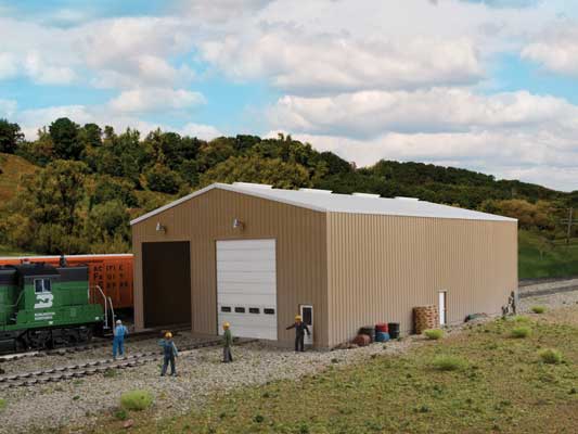 Walthers 933-2986 HO, Modern Double-Track Engine House, Kit - House of Trains