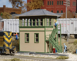 Walthers 933 - 3071 HO, Interlocking Tower, Three Colors and Clear Plastic - House of Trains