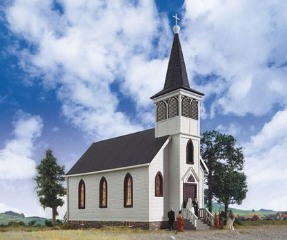 Walthers 933-3655 HO, Cottage Grove Church, Plastic Building Kit - House of Trains