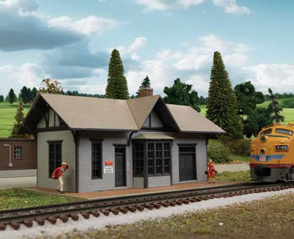 Walthers 933 - 3894 HO Cornerstone, Golden Valley Depot, Kit - House of Trains
