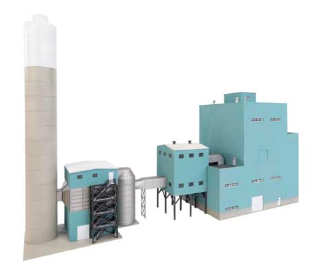 Walthers 933 - 4172 HO, Lakefront Energy Power Plant, Kit - House of Trains