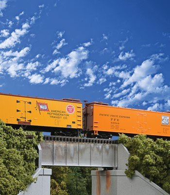 Walthers 933 - 4505 HO 30' Single - Track Deck Girder Bridge, Standard Level (Dark Gray) - House of Trains
