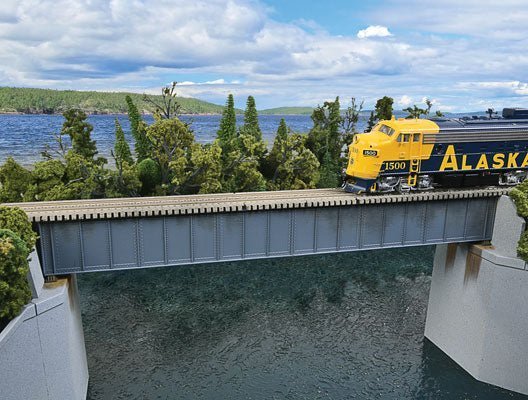 Walthers 933-4508 HO 90' Single-Track Deck Girder Bridge Kit - House of Trains