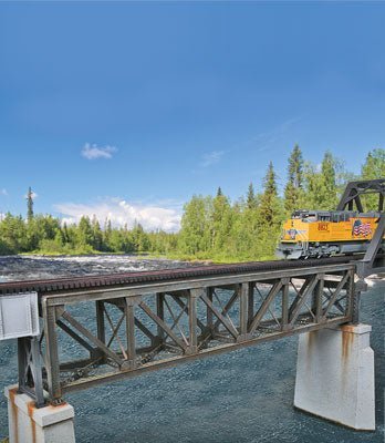 Walthers 933 - 4520 HO 109' Single - Track Pratt Deck Truss Railroad Bridge Kit - House of Trains