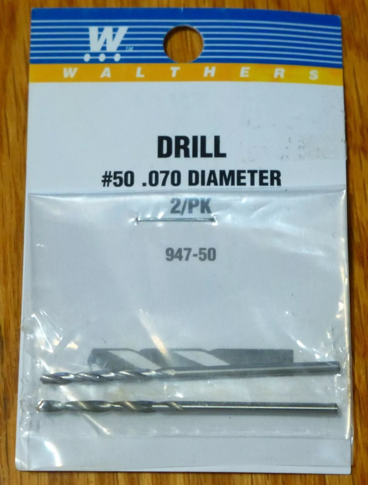 Walthers 947 - 50 Drill #50 .070 Diameter, 2 pack - House of Trains
