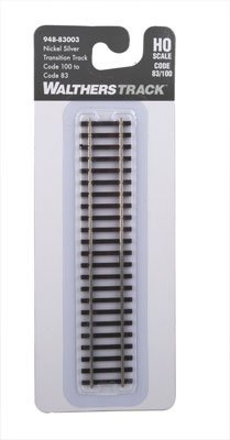 Walthers 948 - 83003 HO Transition Track, Code 83 to Code 100 - House of Trains