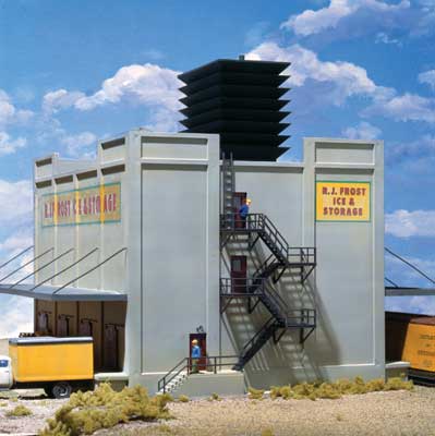 Walthers Cornerstone 933 - 3020 HO, RJ Frost Ice and Cold Storage, Kit - House of Trains