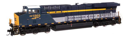 Walthers Mainline 910 - 10226 HO, GE ES44AC Evolution Series, GEVO, Diesel Locomotive, DCC READY, CSX Heritage Chesapeake and Ohio, CSX 1869 - House of Trains