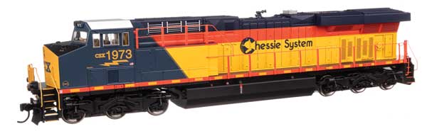 Walthers Mainline 910 - 10228 HO, GE ES44AC Evolution Series, GEVO, Diesel Locomotive, DCC READY, CSX Heritage Chessie, CSX 1973 - House of Trains