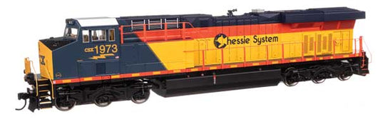 Walthers Mainline 910 - 10228 HO, GE ES44AC Evolution Series, GEVO, Diesel Locomotive, DCC READY, CSX Heritage Chessie, CSX 1973 - House of Trains
