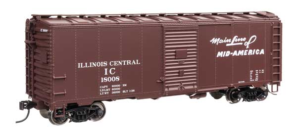 Walthers Mainline 910-2751 HO, 40' Box Car, IC, 18008 - House of Trains