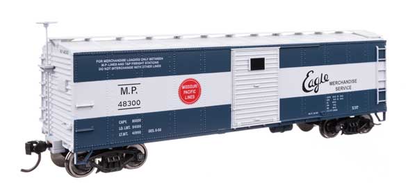Walthers Mainline 910-41054 HO, 40' Steel Box Car with Murphy Ends, Missouri Pacific, MP 48300 - House of Trains