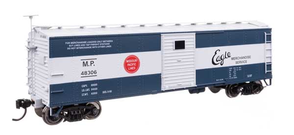 Walthers Mainline 910-41055 HO, 40' Steel Box Car with Murphy Ends, Missouri Pacific, MP 48306 - House of Trains