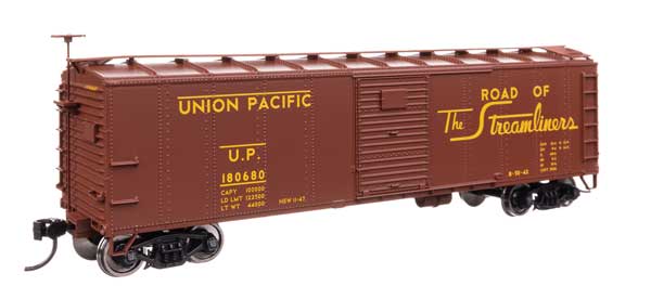 Walthers Mainline 910-41072 HO, 40' Steel Box Car with Murphy Ends, Union Pacific, UP 180680 - House of Trains