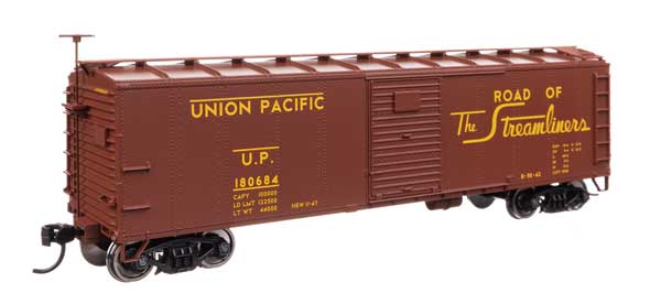 Walthers Mainline 910-41073 HO, 40' Steel Box Car with Murphy Ends, Union Pacific, UP 180684 - House of Trains