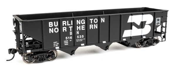 Walthers Mainline 910 - 56706 HO, 40' AAR 70 Ton 3 - Bay Open Hopper, Burlington Northern, BN 516535 - House of Trains