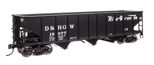 Walthers Mainline 910 - 56748 HO, 40' AAR 70 Ton 3 - Bay Open Hopper, Rio Grande, DRGW, 18977 - House of Trains