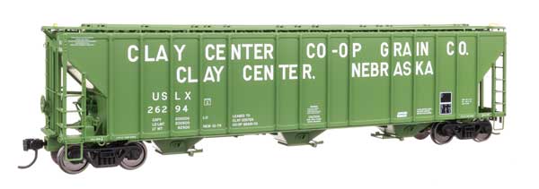 Walthers Proto 920 - 106185 HO, 55' Evans 4780 Covered Hopper, Clay Center CO - OP Grain Co. USLX 26294, Clay Center, Nebraska - House of Trains