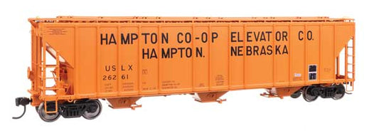Walthers Proto 920 - 106194 HO, 55' Evans 4780 Covered Hopper, Hampton CO - OP Elevator Co., USLX 26261, Hampton, Nebraska - House of Trains