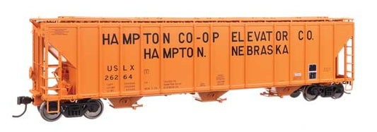 Walthers Proto 920 - 106196 HO, 55' Evans 4780 Covered Hopper, Hampton CO - OP Elevator Co., USLX 26264, Hampton, Nebraska - House of Trains