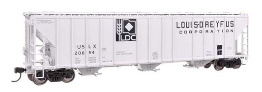 Walthers Proto 920 - 106200 HO, 55' Evans 4780 Covered Hopper, Louis Dreyfus Corporation, USLX 20654 - House of Trains