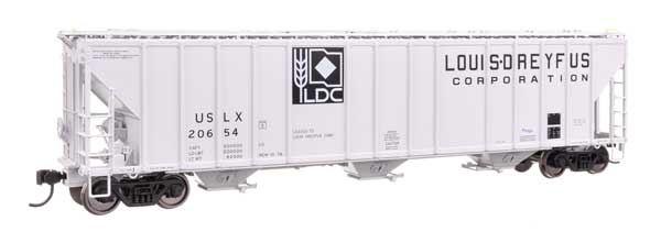 Walthers Proto 920 - 106200 HO, 55' Evans 4780 Covered Hopper, Louis Dreyfus Corporation, USLX 20654 - House of Trains