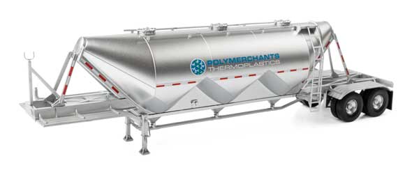 Walthers SceneMaster 949 - 2622 HO, Dry Bulk Semi Trailer, Polymerchant Thermoplastics, Assembled - House of Trains