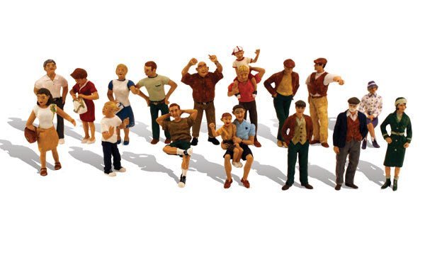 Woodland Scenic 1958 HO, 16 People, 16 Pieces - House of Trains