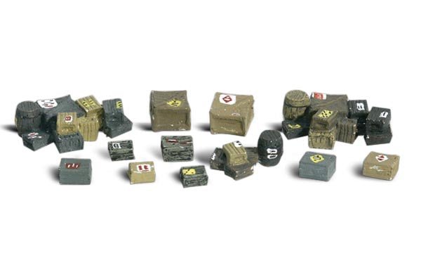 Woodland Scenic Accents 2162 N Assorted Crates, 12 pieces - House of Trains