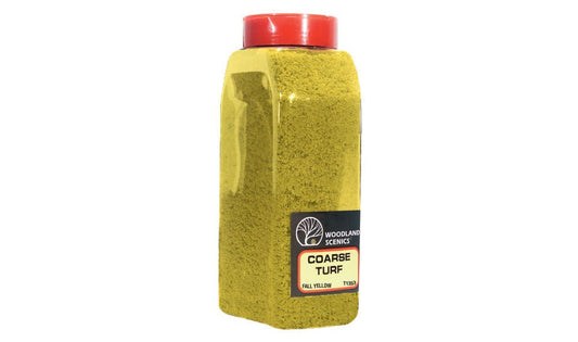 Woodland Scenics 1353, 57.7ci, 945cm3, Coarse Turf, Shaker, Fall Yellow - House of Trains