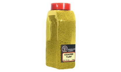 Woodland Scenics 1353, 57.7ci, 945cm3, Coarse Turf, Shaker, Fall Yellow - House of Trains