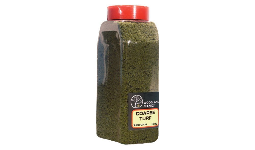 Woodland Scenics 1362, 57.7ci, 945cm3, Coarse Turf, Shaker, Burnt Grass - House of Trains
