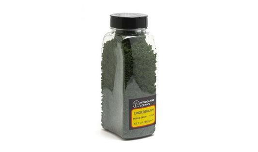 Woodland Scenics 1636, 57.7ci, 945cm3, Underbrush, Shaker, Medium Green - House of Trains