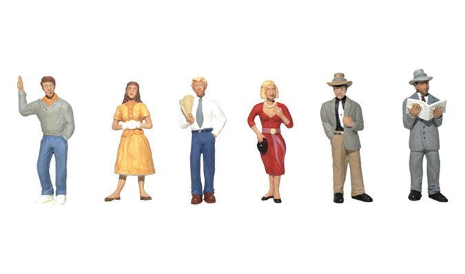 Woodland Scenics 1821 HO, Pedestrians, 6 Pieces - House of Trains