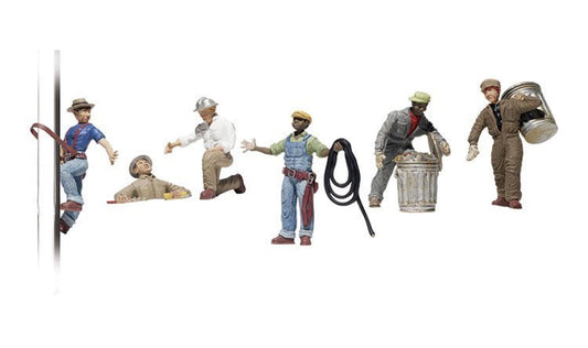 Woodland Scenics 1826 HO, City Workers, (8 Pieces) - House of Trains