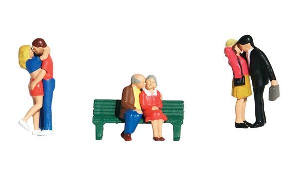 Woodland Scenics 1833 HO, Lovers, (3 Pieces) - House of Trains