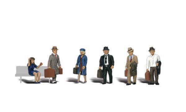 Woodland Scenics 1840 HO, Travelers, 6 pieces - House of Trains