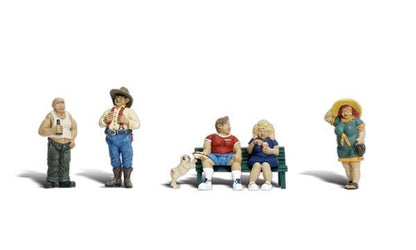 Woodland Scenics 1845 HO, Full Figured Folks, 5 pieces - House of Trains