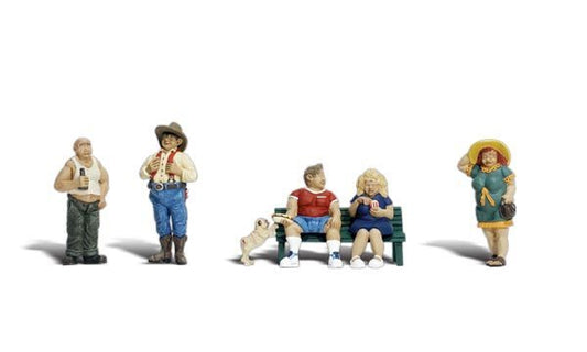 Woodland Scenics 1845 HO, Full Figured Folks, 5 pieces - House of Trains