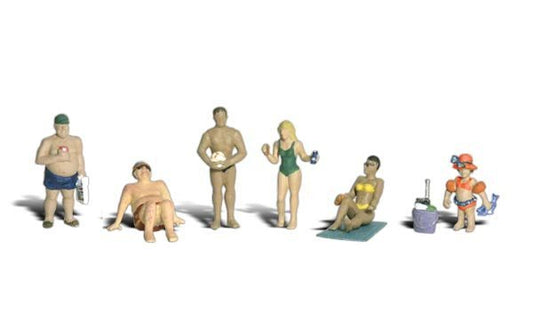 Woodland Scenics 1853 HO, Sun Bathers, (8 Pieces) - House of Trains